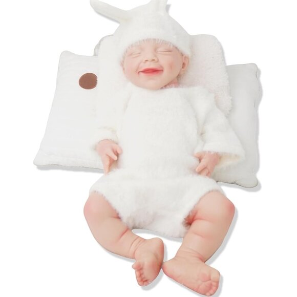 17.72 Inch Realistic Reborn Baby Doll Silicone-Made & Lifelike Newborn Baby Girl - Picture 1 of 8